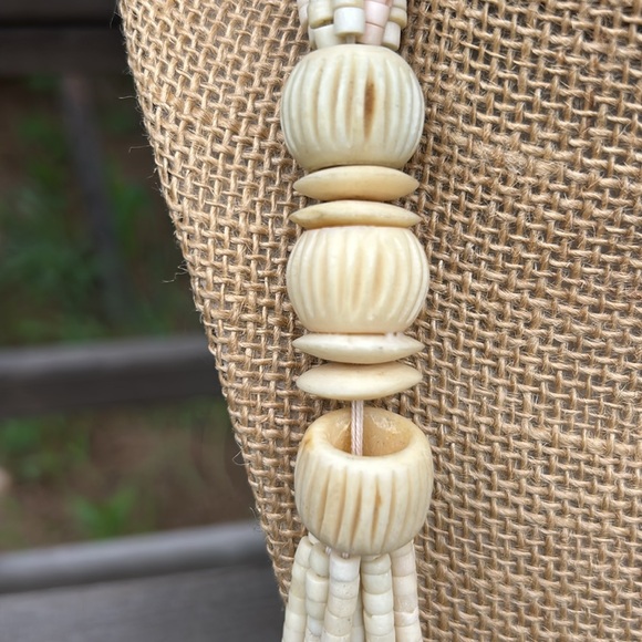 BONE HAND CRAFTED Multi-Strand Necklace - Picture 5 of 8